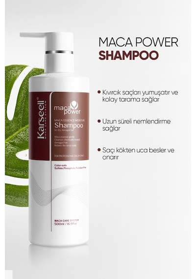 Karseell Argan Oil Shampoo Deep Repair Maca Özü Nemlendirici Şampuan 500 ml Karsel