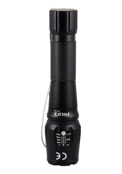 Ps-46 Xml-t6 Led Şarjlı El Feneri 500 Lümen Zoomlu Araç Duvar Şarj Setli