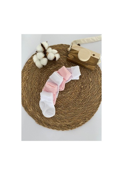 Glory Baby Organik Pamuklu Unisex 5'li Premium Yenidoğan Bebek Çorabı - Kutulu Beyaz-pembe Beyaz-pembe Glory Baby Organik Pamuklu Unisex 5'li Premium Yenidoğan Bebek Çorabı - Kutulu Beyaz-pembe Beyaz-pembe