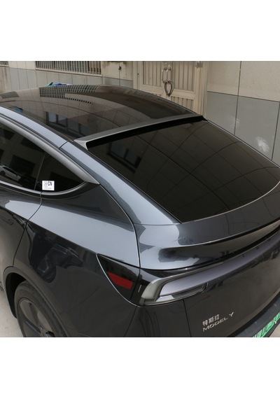 Tesla Model Y Legacy Ve Juniper İçin Uyumlu Cam Üstü Spoiler Spor Model Parlak Siyah