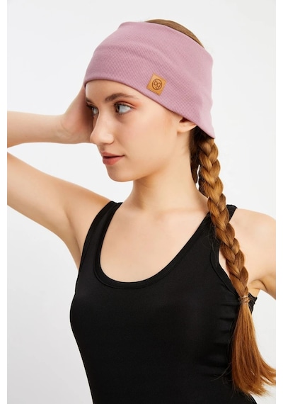 Kadın Pamuklu Kaşkorse, Kaymaz, Terletmez, Ultra Hafif, Spor Saç Bandı Bandana - Tek Ebat / Gül Kurusu Gül Kurusu