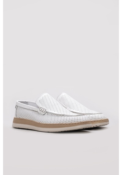 Fast Step Hakiki Deri Erkek Casual Ayakkabı 628ma0-26zm Beyaz