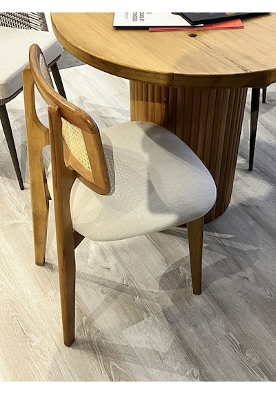 Aydoks 1 Adet Hazeran Ahşap Sandalye Mutfak Cafe Salon