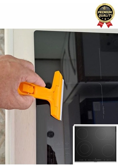 Çok Fonksiyonlu Cam Seramik Ocak Fayans Derz Boya Kısa Saplı 2 Adet Yedekli Sökücü Kazıma Bıçağı