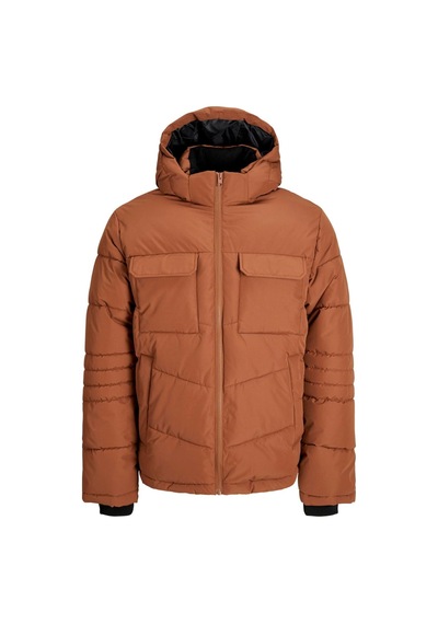Jack & Jones 12256858 Jjbuıld Puffer Jacket Erkek Şişme Mont Mocha Bisque