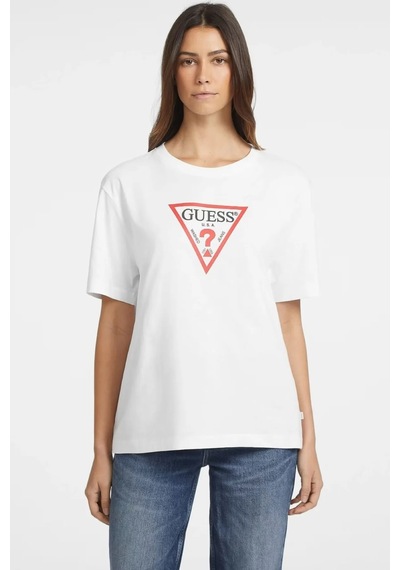 Guess Kadın T-shırt W4yı76k8hm0-g011 Beyaz