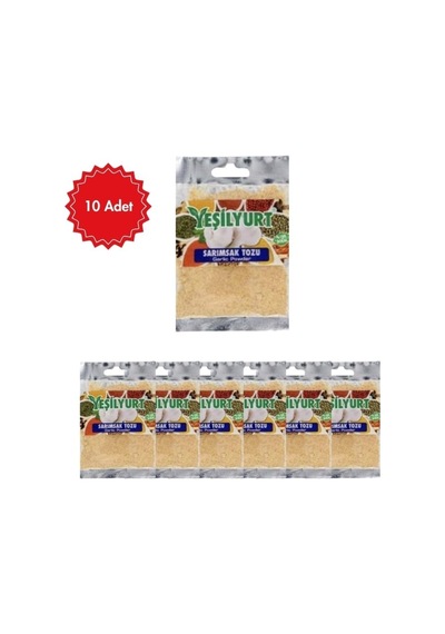 Yeşilyurt Sarımsak Tozu 20 G X 10 Adet Doğal Ve Katkısız Baharat