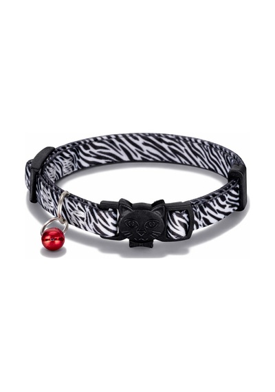 Swissplus Urban Paws Zebra Noir Recycled Kedi Tasması- 10 Mm