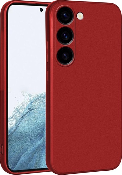 Galaxy S23 Plus Kılıf Zore Premier Silikon Kapak Kırmızı