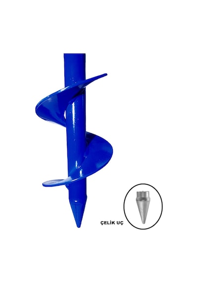Matkap Uyumlu Toprak Burgu Makinesi 35x10 CM