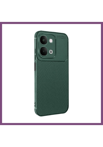 Twin Store Vivo Y31d Auto Focus Karbon Kapak - Yeşil Bzstwın