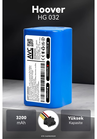 Hoover Uyumlu Hg 032 3200mah Robot Süpürge Bataryası D.k