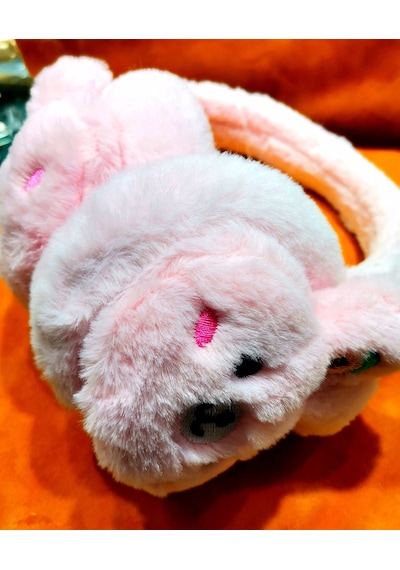 Monalisa Home Lüks Peluşlu Büyük Kulaklık Pembe