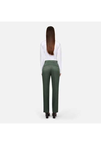 The Kooples Kadın Yeşil Keten Karışımlı Pantolon