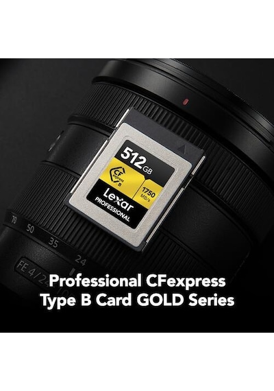 Lexar LCXEXPR512G-RNENG 512 GB Gold Serisi Cfexpress Type B Hafıza Kartı