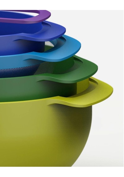 Joseph Joseph, Kitchenaid Joseph Joseph 40031 Nest 9 Plus Karıştırma Kaseleri, 32.5x26x15cm, Çok Renkli Diğer
