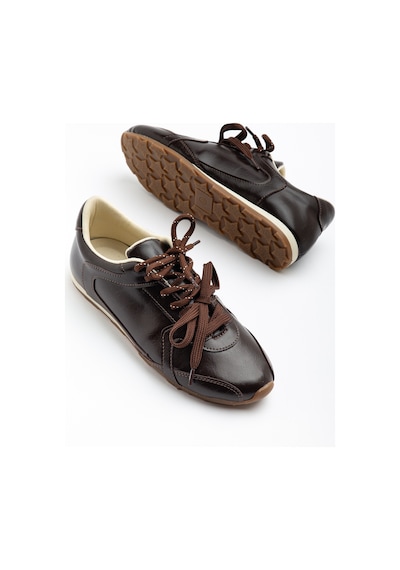 Daxtors Rs05 Günlük Ortopedik Kadın Sneaker Spor Ayakkabı Kahverengi