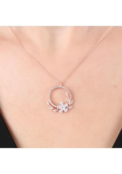 Mia Vento Pırlanta Montür Işıltı Tacı Flowers Gümüş İkili Set