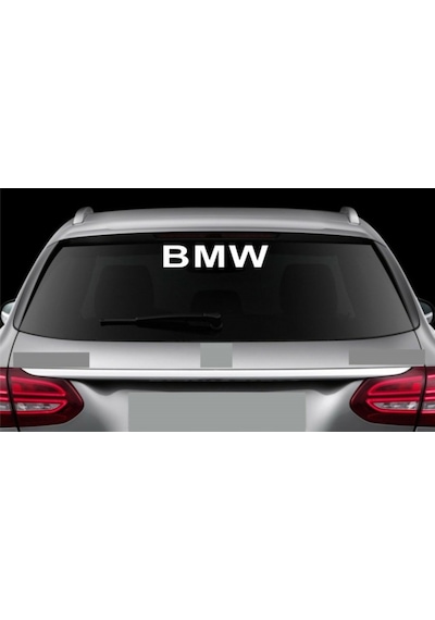 B M W Araba Arka Cam Sticker Yapıştırma