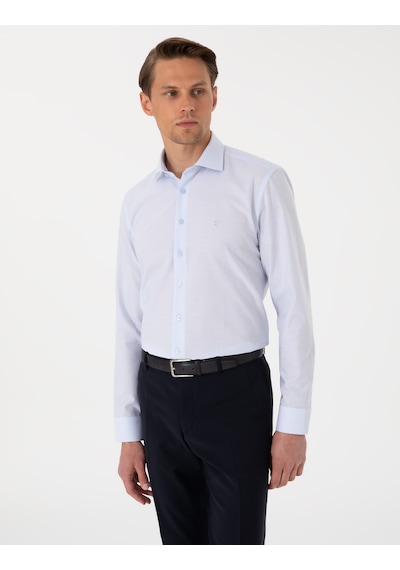 Pierre Cardin Erkek Açık Mavi Gömlek Desenli 50304594-vr003 Açik Mavi