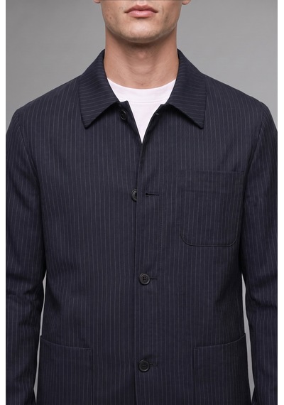 Defacto Regular Fit Polo Yaka Pamuk Astarlı Blazer Ceket G7970ax25wnnv86 Lacivert-nv86