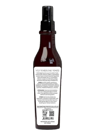 Akita Gül Suyu Yüz Temizleme Toniği 250 ML