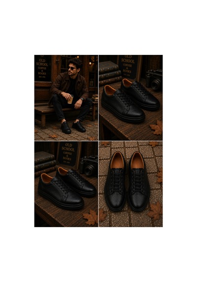 Genel Markalar Erkek Fermuarlı Casual Sneaker Suni Deri Günlük Spor Ayakkabı Old School Tasarım Siyah / Taba 40-44 Siyah Genel Markalar Erkek Fermuarlı Casual Sneaker Suni Deri Günlük Spor Ayakkabı Old School Tasarım Siyah / Taba 40-44 Siyah