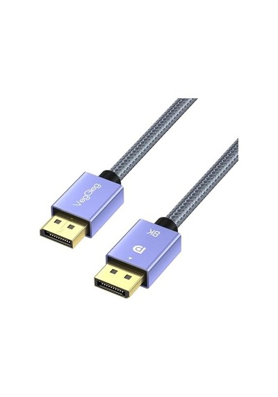 8k/60hz 4k/165hz 2k/240hz Displayport 1.4 Kablo 1.5 Metre