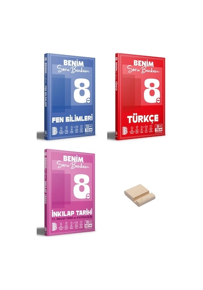 Lgs 8. Sınıf Benim Hocam Fen Türkçe Ve İnkılap Soru Bankam 3lü Set + Telefon Standı