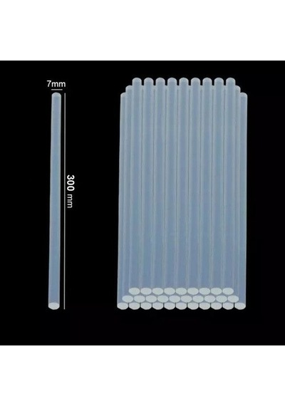 50 Adet, Ince Silikon, Sıcak Silikon, 7 Mm, Şeffaf Mum Silikon,