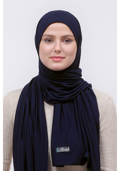 Altobeh Tesettür Kadın Penye Şal Düz Hijab - Lacivert