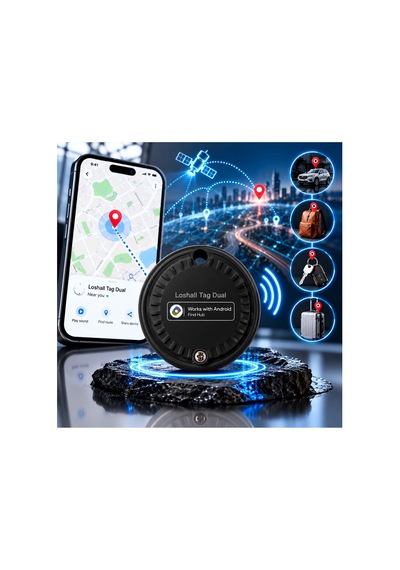 Gp Loshhall Smart Finder Akıllı Takip Cihazı - Android Uyumlu Smart Tag Siyah