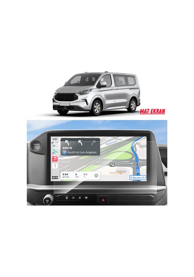 Ford Tourneo Custom 2024-2025 Navigayon Ve Multimedya Uyumlu Mat Ekran Koruyucu