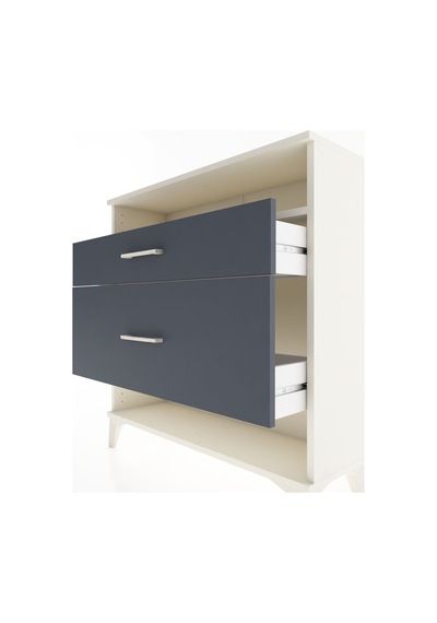 Arges Şifonyer Tek Raflı 2 Çekmeceli 88x30x96 Aytaşı-antrasit Aytası