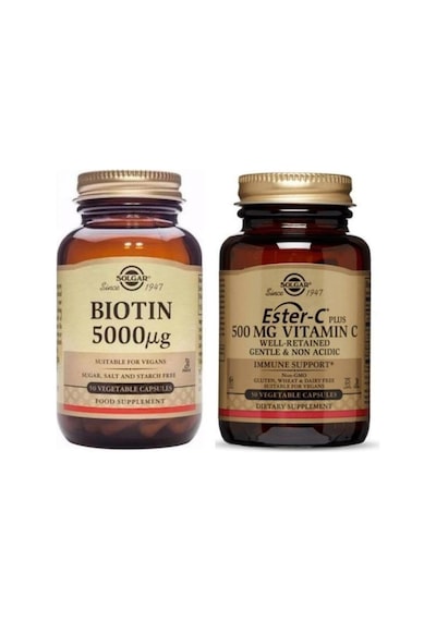 Biotin 5000 Mcg 50 Kapsül+ Ester-c Plus 500 Mg 50 Kapsül