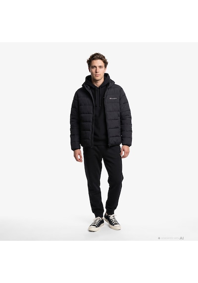 Champion Hooded Erkek Siyah Ceket 221548 Çok Renkli