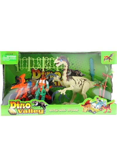 Dinozor Avcısı Motorlu Oyun Seti Mega