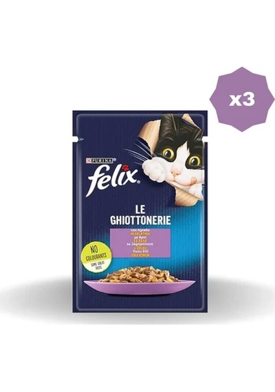Felix Kedi Yaş Mama Kuzu Etli 85 Gr - 3 Adet