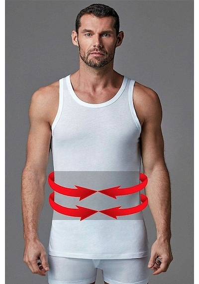 Eros 060 Erkek Korse Atlet-beyaz Beyaz