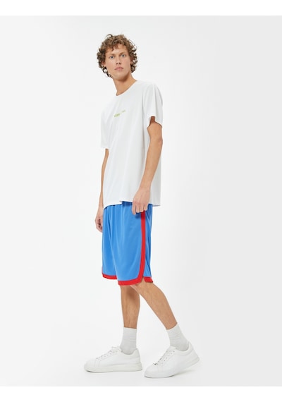 Koton Spor Şort Oversize Beli Lastikli Diz Altı Biyeli Mavi 4sam40105nk Mavi Koton Spor Şort Oversize Beli Lastikli Diz Altı Biyeli Mavi 4sam40105nk Mavi