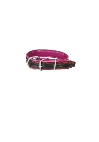 Ln Leather Gerçek Deri Orta Irk Yumuşak Dokulu 3,5 X 65 Cm Tasma Bordo Siyah