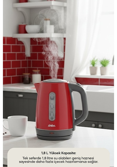 Sinbo SK-8031 Paslanmaz Çelik Su Isıtıcı Kettle