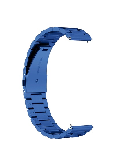 Caseonn Amazfit Active Max Kordon Paslanmaz Çelik Metal Kayış Lacivert