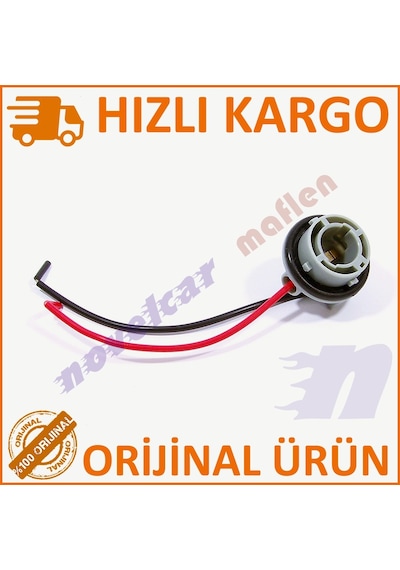 Maflen 1156 Ba15s Düz Tek Duy Soket Ucu 2 Kablolu Dişi Duy-s1891