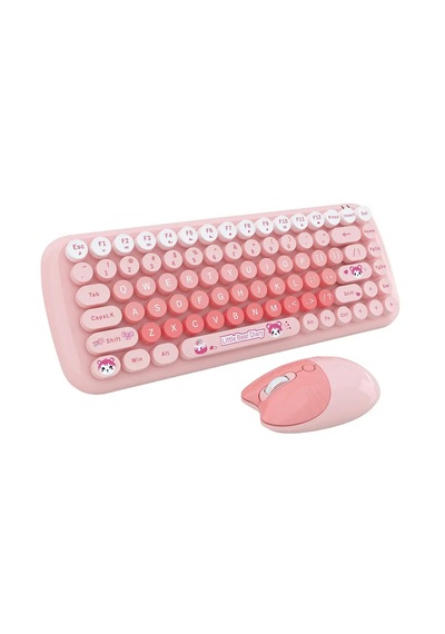 Mofıı Candy Kablosuz Klavye Mouse Seti 2.4g Yuvarlak Tuşlu Kompakt Renkli Set Optik