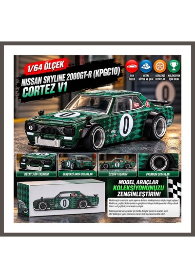 Bezos X Kaido House 1/64 Nissan Skyline 2000gt-r Kpgc10 Cortez V1 Nxrlvng