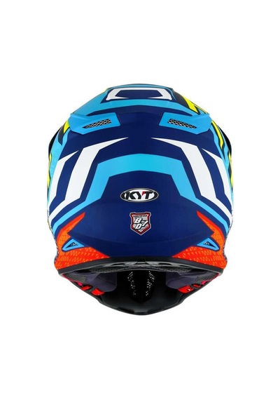 Kyt Skyhawk Kask Hyperflow Matt Lıght Blue / Red Çok Renkli