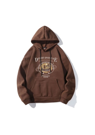 Altamira Kadın Desert Baskılı Kapüşonlu Sweatshirt 001