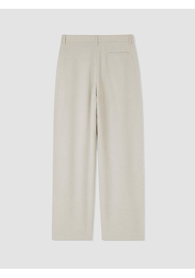 Lcw Vision Ekru Relax Fit Erkek Pileli Pantolon