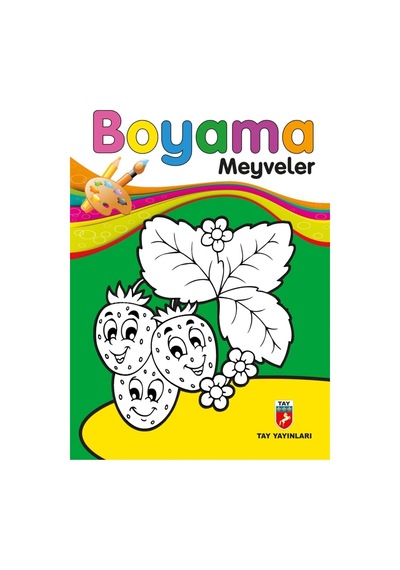 Kalın Boyama Kitabı - Meyveler, Çiçek Kız, Giysiler, Hayvanlar 5 Kitap